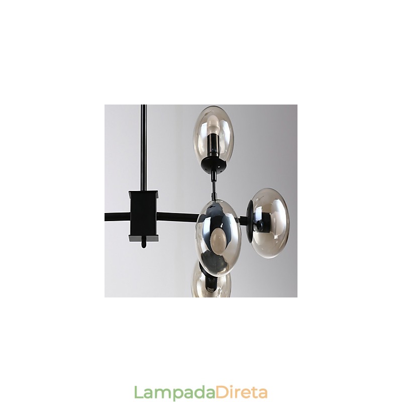 Pintura clássica tradicional retrô para lustre de metal estilo mini