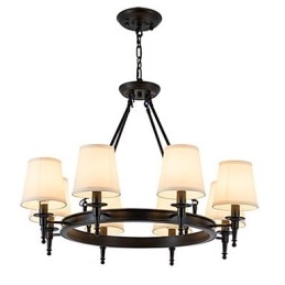 Lustre de 8 luzes embutido, uma luz, dois estilos, moderno, contemporâneo, tradicional, clássico, rústico, pintura
