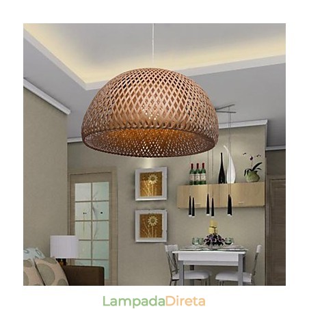 Lustre de bambu vintage criativo para casa Lustre de bambu vintage criativo para casa
