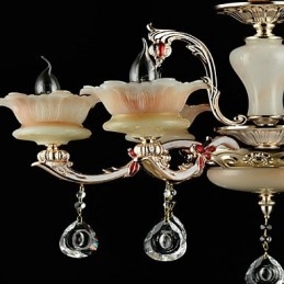 Moderno Contemporâneo Tradicional Clássico Liga de Zinco Recurso para Cristal Mini Estilo Metal Pendente Luz