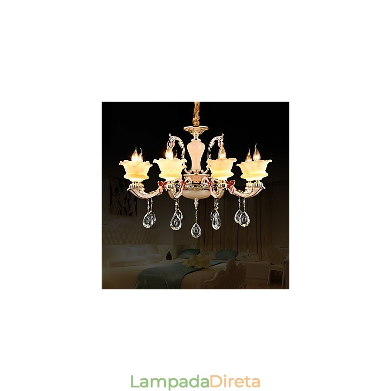 Moderno Contemporâneo Tradicional Clássico Liga de Zinco Recurso para Cristal Mini Estilo Metal Pendente Luz
