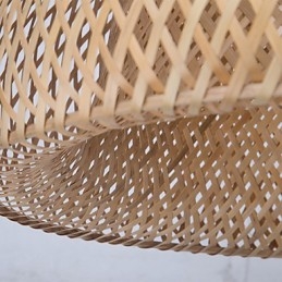 Lustre de bambu vintage criativo para casa