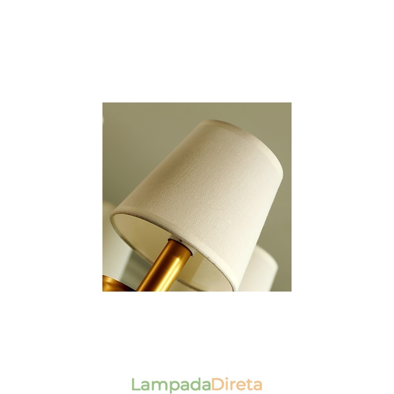 Lustre todo em cobre Lustre decorativo em jade D