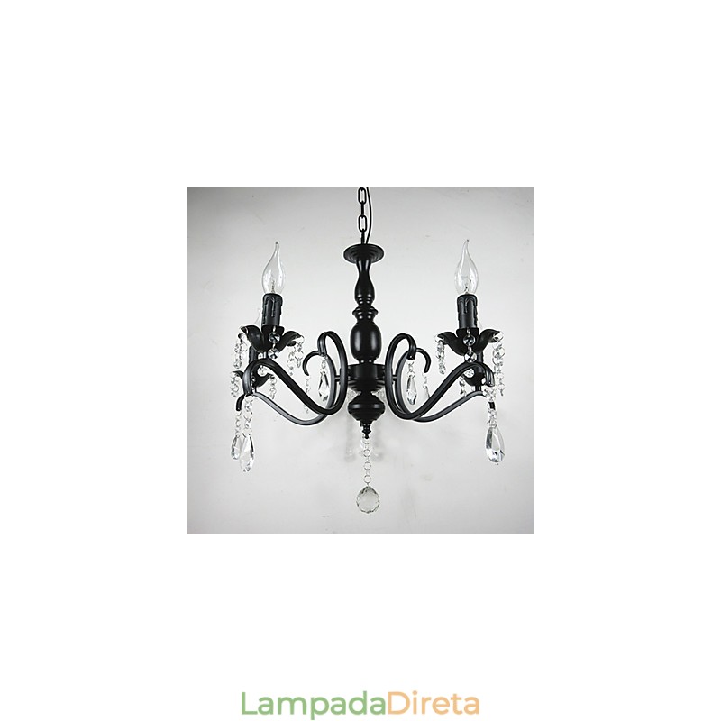 Novidade Iluminação Estilo Europeu Lâmpada de Ferro Forjado Originalidade Individualidade Decoração Lâmpada de Vela Lustre