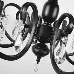 Novidade Iluminação Estilo Europeu Lâmpada de Ferro Forjado Originalidade Individualidade Decoração Lâmpada de Vela Lustre
