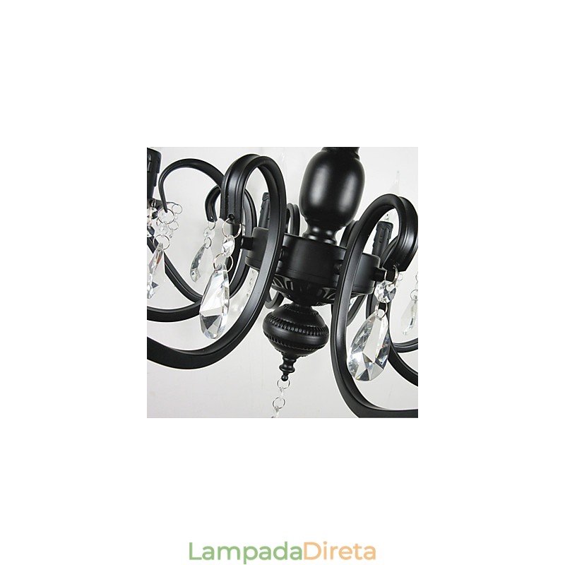 Novidade Iluminação Estilo Europeu Lâmpada de Ferro Forjado Originalidade Individualidade Decoração Lâmpada de Vela Lustre