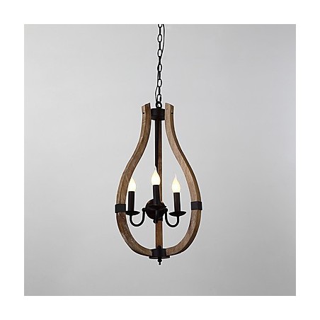 Três luzes vintage pintura característica mini estilo madeira bambu lustre lâmpada o decorador pendente lâmpada Três luzes vintage pintura característica mini estilo madeira bambu lustre lâmpada o decorador pendente lâmpada