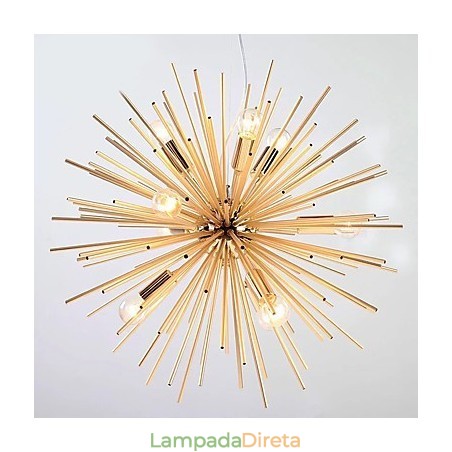 Retro Imitação Cobre Linha criativa 10 Luzes Retro Imitação Cobre Linha criativa 10 Luzes