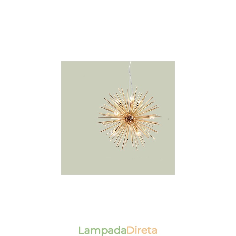 Retro Imitação Cobre Linha criativa 10 Luzes