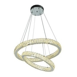 Lustre de cristal interno moderno, luminária pendente, luz de teto, lâmpada de iluminação regulável com controle remoto