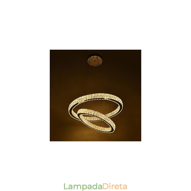 Lustre de cristal interno moderno, luminária pendente, luz de teto, lâmpada de iluminação regulável com controle remoto