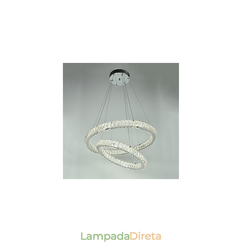 Lustre de cristal interno moderno, luminária pendente, luz de teto, lâmpada de iluminação regulável com controle remoto