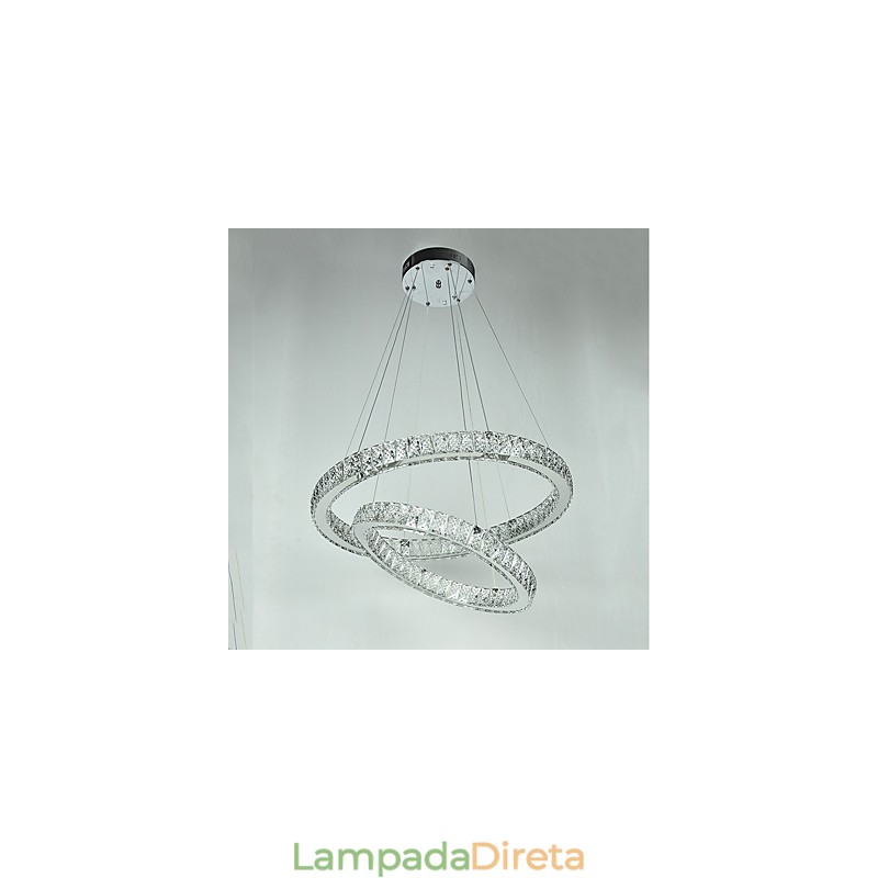Lustre de cristal interno moderno, luminária pendente, luz de teto, lâmpada de iluminação regulável com controle remoto