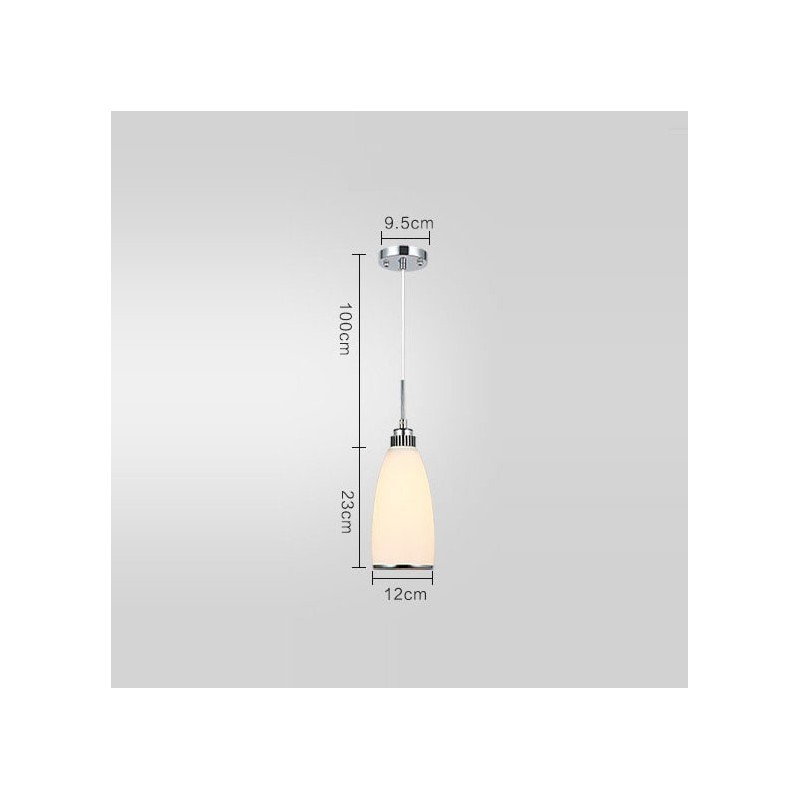 1 Luz Moderna Contemporânea Integrada Metal Pendente Luz