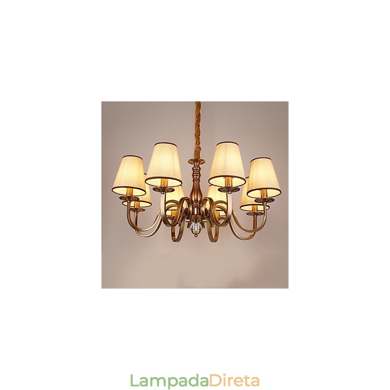 Lustre Moderno Contemporâneo Metal