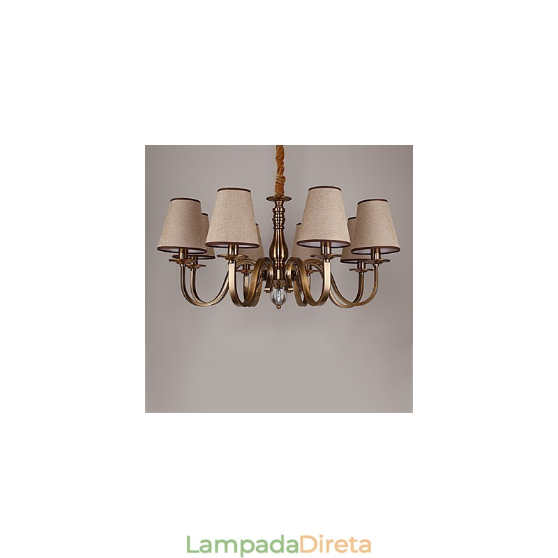 Lustre Moderno Contemporâneo Metal