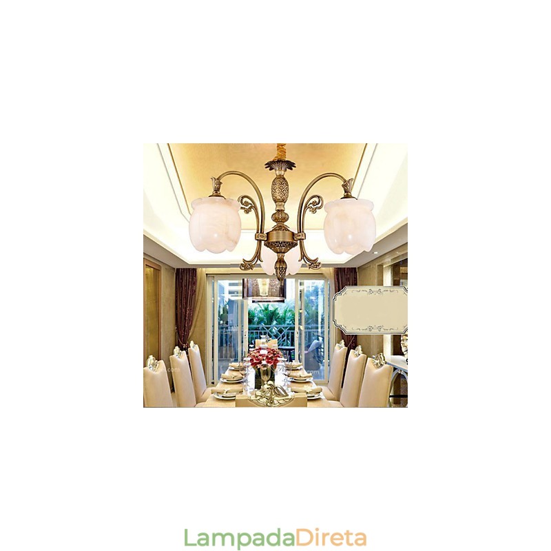 A luminária Copper Marble Lamp americana