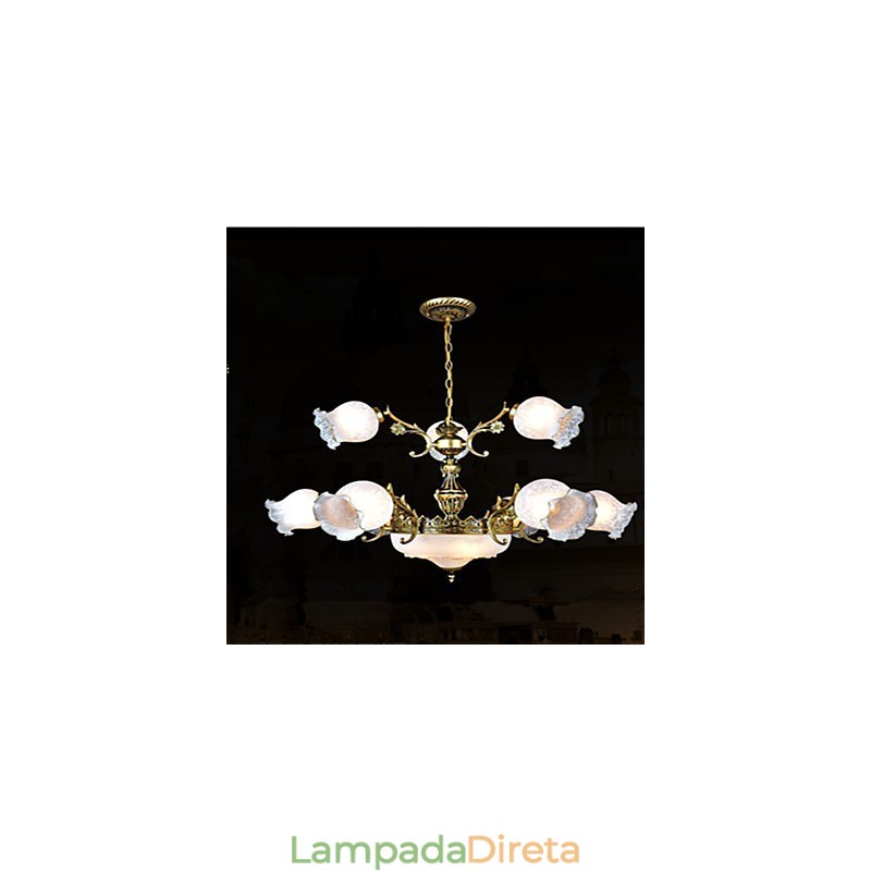 Lustre Tradicional Clássico Vintage Retro Metal