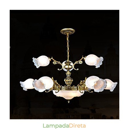 Lustre Tradicional Clássico Vintage Retro Metal Lustre Tradicional Clássico Vintage Retro Metal