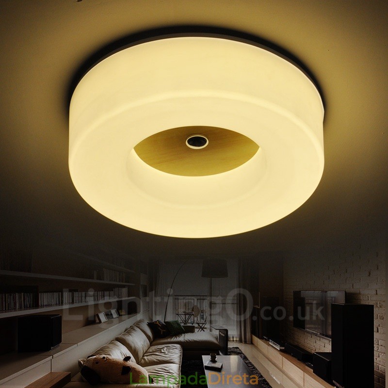 Luminárias de teto embutidas estilo nórdico contemporâneo moderno com cúpula de acrílico