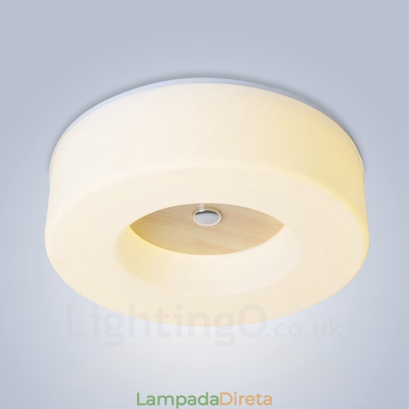Luminárias de teto embutidas estilo nórdico contemporâneo moderno com cúpula de acrílico