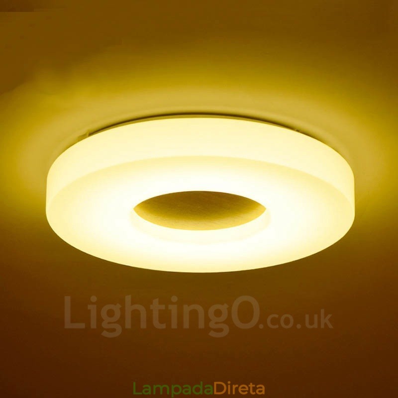 Luminárias de teto embutidas contemporâneas modernas com cúpula de acrílico