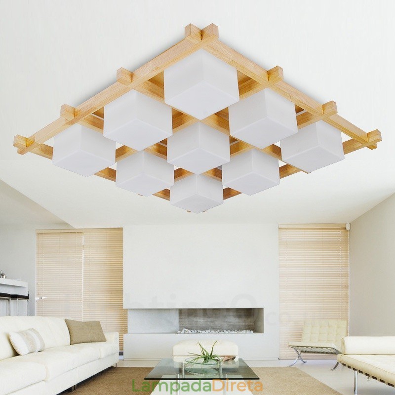 9 Luzes de teto embutidas estilo nórdico moderno e contemporâneo com cúpula de vidro