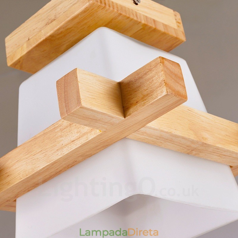 1 Luz Moderna Contemporânea Estilo Nórdico Luminárias de Teto Embutidas com Sombra de Vidro