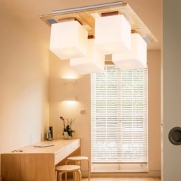 4 Luzes de teto embutidas contemporâneas modernas com cúpula de vidro