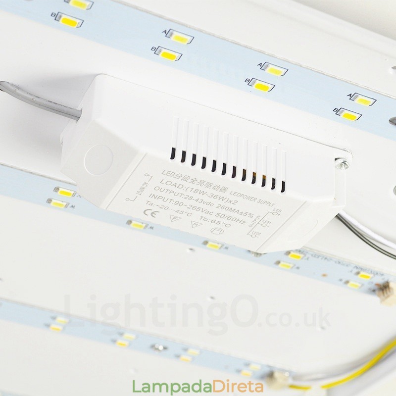 Luminárias de teto embutidas contemporâneas modernas com cúpula de acrílico