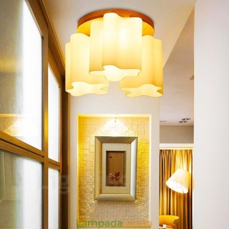 3 Luzes de teto embutidas contemporâneas modernas com cúpula de vidro 3 Luzes de teto embutidas contemporâneas modernas com cúpula de vidro