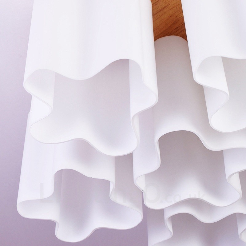6 Luzes de teto embutidas contemporâneas modernas com cúpula de vidro