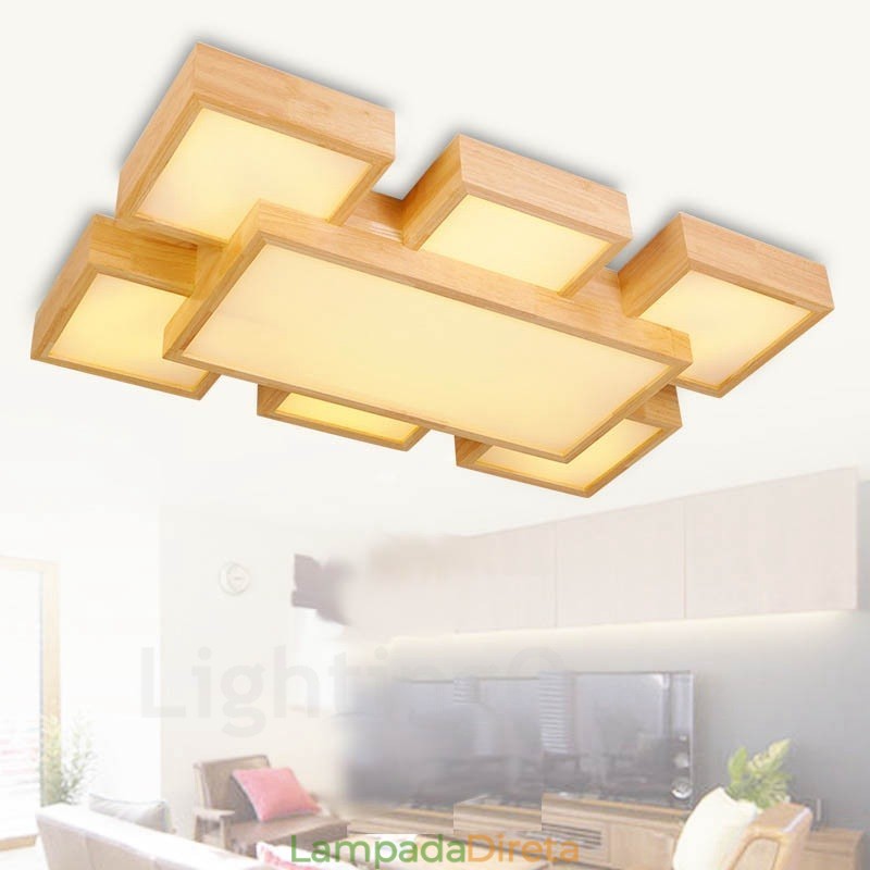 6Luzes de teto embutidas de estilo nórdico contemporâneo moderno com sombra de acrílico