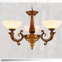 Lustre de mármore estilo chinês Lustre de cobre completo