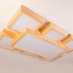 6Luzes de teto embutidas de estilo nórdico contemporâneo moderno com sombra de acrílico