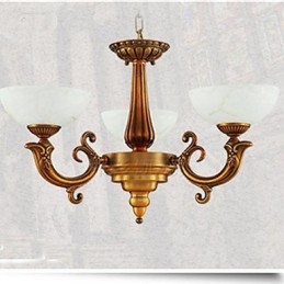 Lustre de mármore estilo chinês Lustre de cobre completo