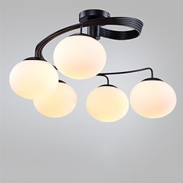 Luminárias pendentes modernas contemporâneas de metal