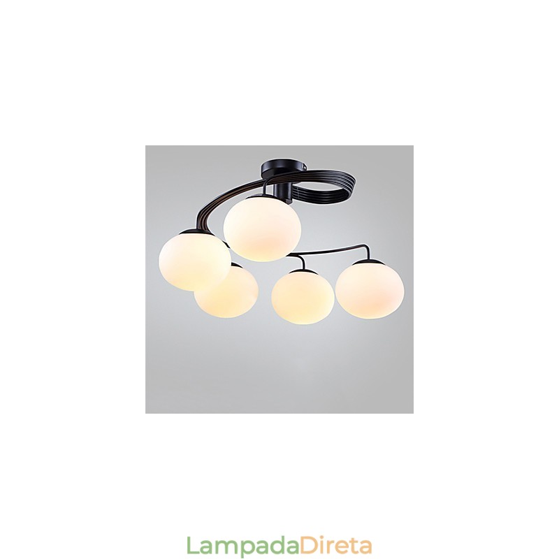 Luminárias pendentes modernas contemporâneas de metal
