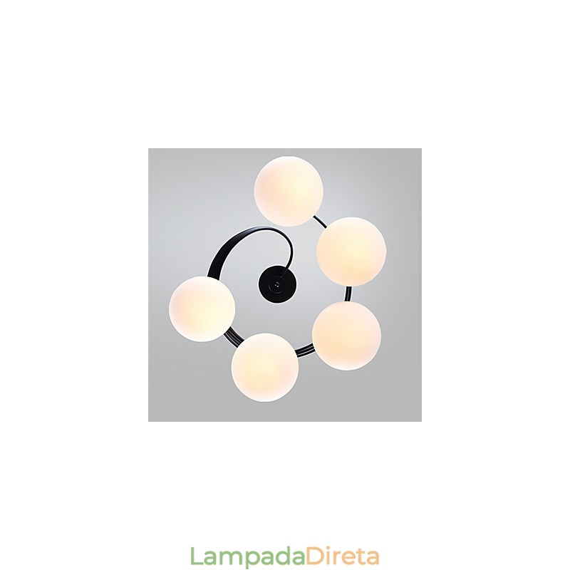Luminárias pendentes modernas contemporâneas de metal