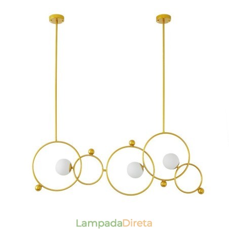 3 Luzes de Teto Contemporâneas Modernas Lustre de Cobre com Sombra de Vidro Bola Branca 3 Luzes de Teto Contemporâneas Modernas Lustre de Cobre com Sombra de Vidro Bola Branca
