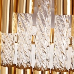 Luminária pendente moderna contemporânea com revestimento de cobre