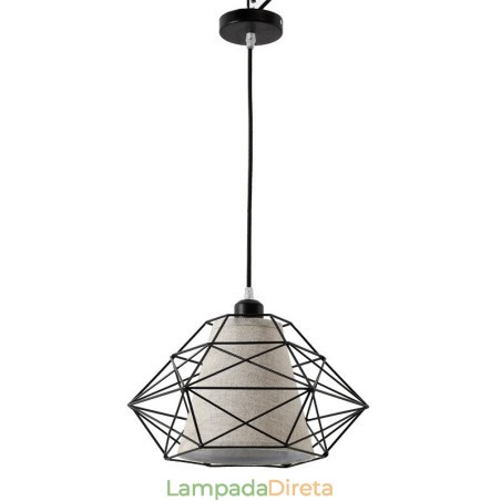 1 luz retrô vintage preto ferro pingente luz com cortinas de tecido 1 luz retrô vintage preto ferro pingente luz com cortinas de tecido