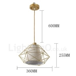 1 luz retrô vintage preto ferro pingente luz com cortinas de tecido