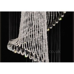 15 Luzes Modernas de Cristal Pendente de Teto Lustre Interno Luminárias Luminárias com Lâmpadas
