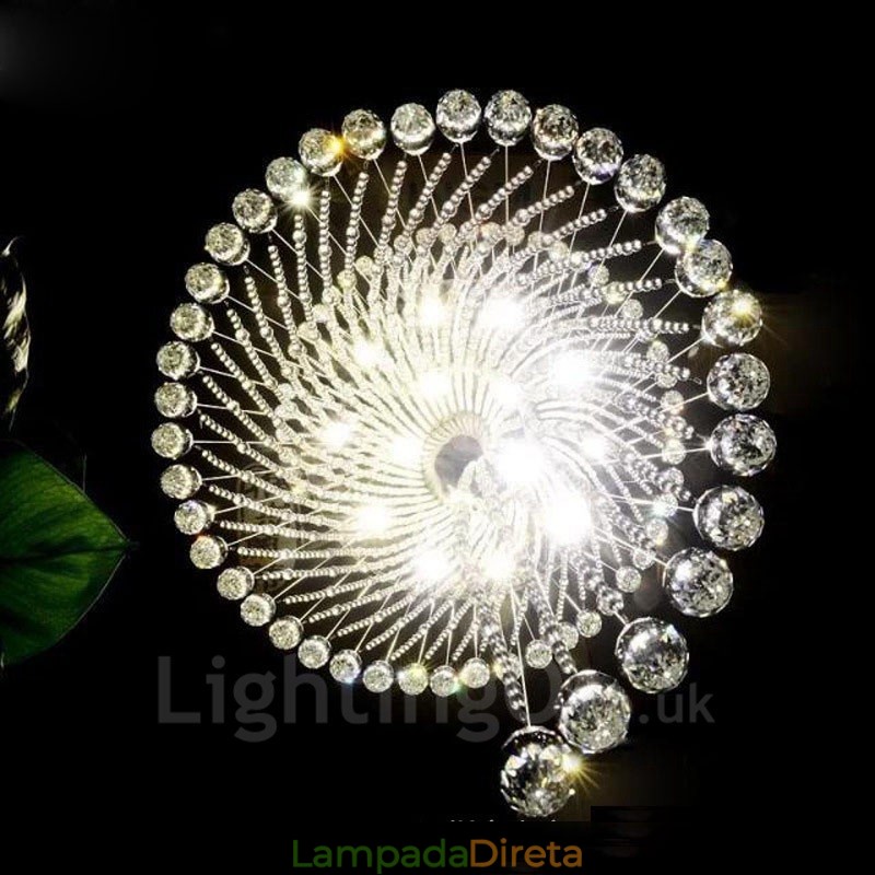 15 Luzes Modernas de Cristal Pendente de Teto Lustre Interno Luminárias Luminárias com Lâmpadas