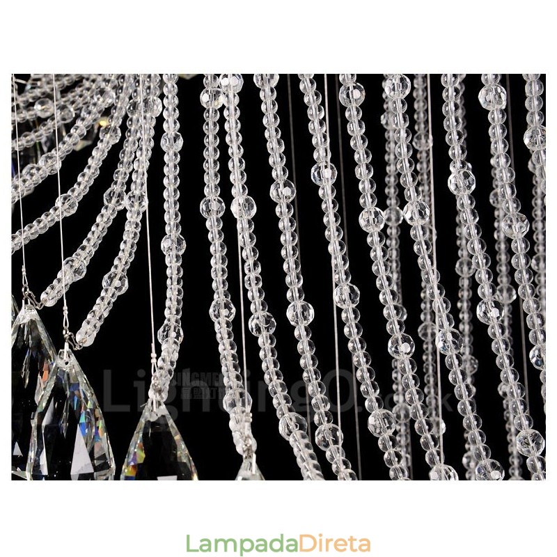 15 Luzes Modernas de Cristal Pendente de Teto Lustre Interno Luminárias Luminárias com Lâmpadas