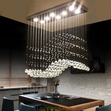 Luminária pendente de cristal moderna para teto, lustre interno, luminárias e acessórios Luminária pendente de cristal moderna para teto, lustre interno, luminárias e acessórios