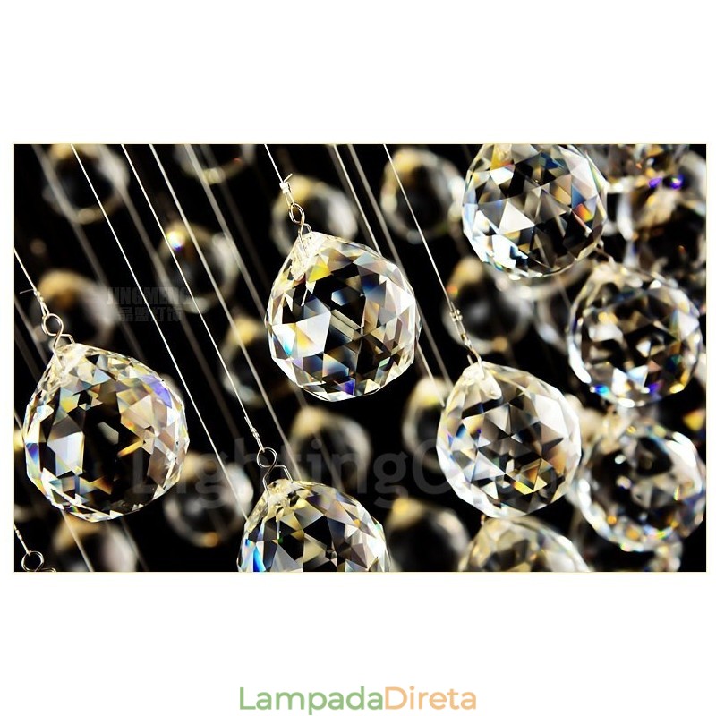 Luminária pendente de cristal moderna para teto, lustre interno, luminárias e acessórios