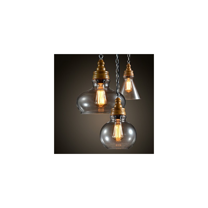 3 Luz Moderna Contemporânea Mini Estilo Metal Lustre Pendente Luz