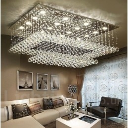 Luminária pendente de cristal moderna para teto, lustre interno, luminárias e acessórios